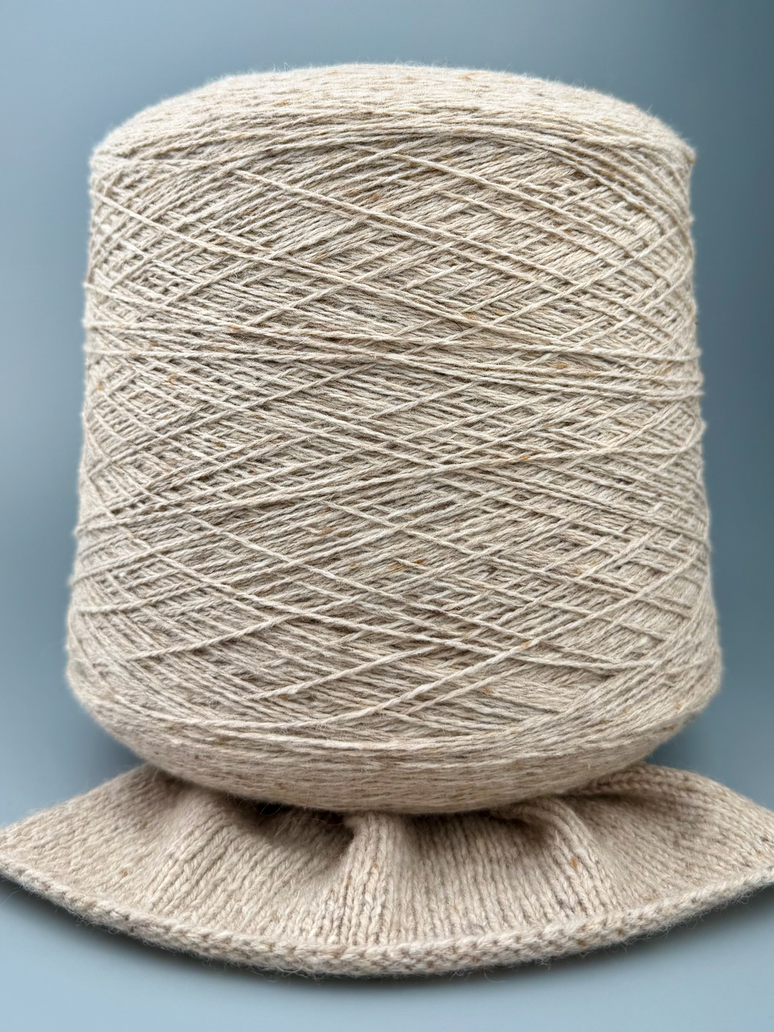 New Mill Tweed Birt 2/12 – Tweedgarn auf Konus Beige foto 2